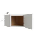 Imperial Cloud 24x15 Diagonal Corner Wall Cabinet