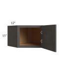Salem Dark Grey 24x15 Diagonal Corner Wall Cabinet
