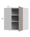 Milan Hazel 24x30 Diagonal Corner Wall Cabinet