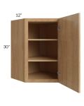 Vienna Timber 24x30 Diagonal Corner Wall Cabinet