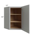 Charlotte Grey 24x30 Wall Diagonal Corner Cabinet