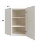 Signature Vanilla Glaze 24x30 Wall Diagonal Corner Cabinet