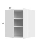 Venetian White Gloss 24x30 Wall Diagonal Corner Cabinet