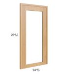 Portland Sand 24x30 Wall Diagonal Corner Glass Door Only with Glass Included 