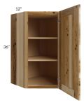 Prairie Shaker 24x36 Wall Diagonal Corner Cabinet