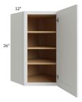 Vail White Shaker 24x36 Wall Diagonal Corner Cabinet