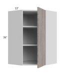 Milan Hazel 24x36 Diagonal Corner Wall Cabinet
