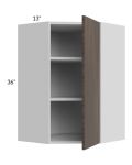 Milan Cafe 24x36 Diagonal Corner Wall Cabinet
