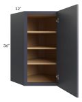 Vienna Indigo 24x36 Diagonal Corner Wall Cabinet