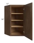 Gramercy Coffee 24x36 Diagonal Corner Wall Cabinet
