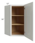 Palisades White 24x36 Wall Diagonal Corner Cabinet 
