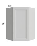 Salem Light Grey 24x36 Diagonal Corner Wall Cabinet
