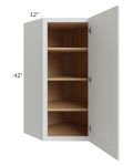 Brighton White Shaker 24x42 Wall Diagonal Corner Cabinet