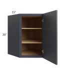 Vienna Indigo 27x30 Diagonal Corner Wall Cabinet