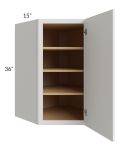 Vienna Cloud 27x36 Diagonal Corner Wall Cabinet