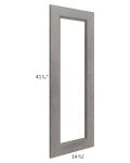 Providence Slate Grey 27x42x15 Wall Diagonal Corner Glass Door Only with Glass Included