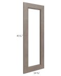 Providence Natural Grey 27x42x15 Wall Diagonal Corner Glass Door Only with Glass Included