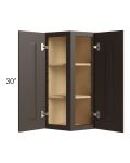Southport Espresso Shaker 12x30 Wall End Cabinet