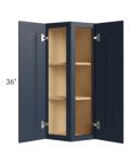 Southport Blue Shaker 12x36 Wall End Cabinet
