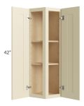 Casselton Ivory 12x42 Wall End Cabinet