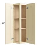 Phoenix Cream Glaze 12x42 Wall End Cabinet