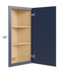 Bayville Blue 12x36 Wall End Angle Cabinet