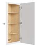 Township White 12x42 Wall End Angle Cabinet