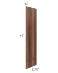 Farmhouse Walnut Shaker 12x42 Wall End Panel