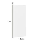 Milan White Gloss 14x30 Wall End Panel