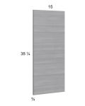Euro Grey Wall Overlay Panel - 15"W x 35-1/4"H x 3/4"D