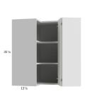 Harbor White 24x35-1/4 Wall Easy Reach Cabinet