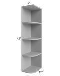 Charlotte Grey 9x42 Wall End Shelf Cabinet 