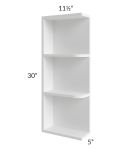 Providence White 05x30 Wall End Shelf Cabinet