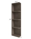 Providence Natural Grey 05x42 Wall End Shelf Cabinet
