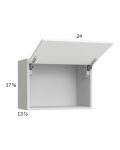 Euro Gloss White 24x17-5/8 Flip Up Door Wall Cabinet