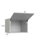 Euro Grey 24x17-5/8x24 Flip Up Door Wall Cabinet