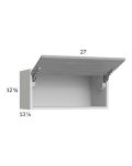 Euro Grey 27x12-5/8 Flip Up Door Wall Cabinet