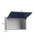 Harbor Navy 27x17-5/8 Flip Up Door Wall Cabinet