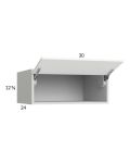 Euro Gloss White 30x12-5/8x24 Flip Up Door Wall Cabinet