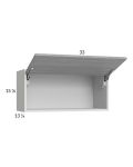 Euro Grey 33x15-1/8 Flip Up Door Wall Cabinet