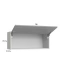 Euro Grey 36x15-1/8 Flip Up Door Wall Cabinet