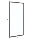 Venetian White Matte 18x36 Glass Door Only