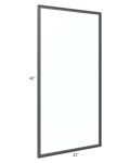 Venetian White Matte 21x42 Glass Door Only