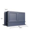Bayville Blue 36x24 Wood Hood