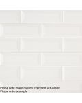 Whisper White Beveled 2" x 6" Subway Tile