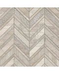 White Quarry Chevron Pattern Mosaic Tile