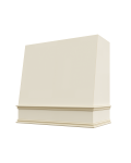 Cambridge Antique White Glaze Wilmington Smooth Angled Hood with Classic Molding