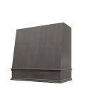 Charcoal Grey Shaker Wilmington Smooth Angled Hood with Classic Molding
