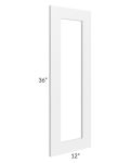 Southport White Shaker 12x36 Glass Door Only