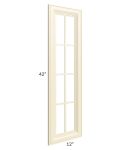 Phoenix Cream Glaze 12x42 Mullion Glass Door Only 